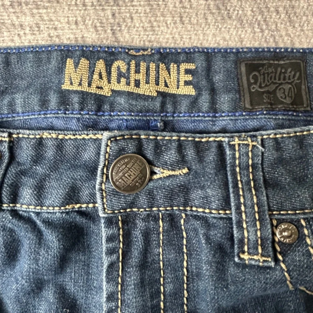 Machine Custom Co. Men's Jeans Size‎ 34 Slim Straight Dark Wash Denim